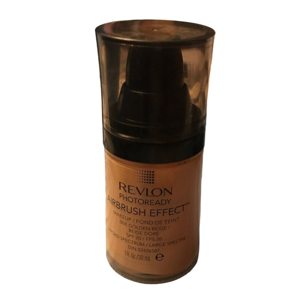 Revlon Foundation Photoready Airbrush Effect 008 Golden Beige Makeup SPF 20 1oz